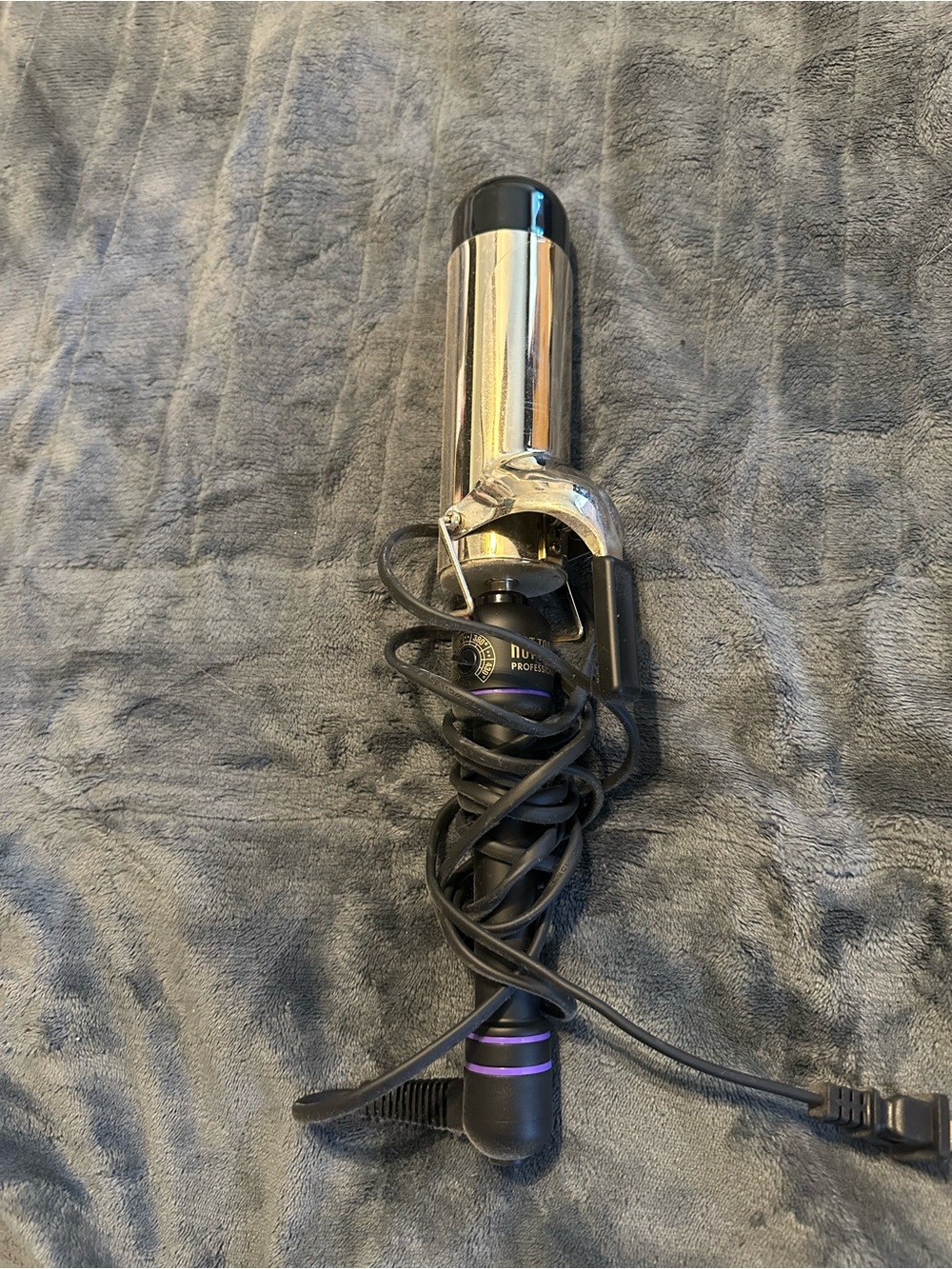 Hot tools 24k gold plated 2” Curling Iron with Purple Accent - Hair Styling Tool